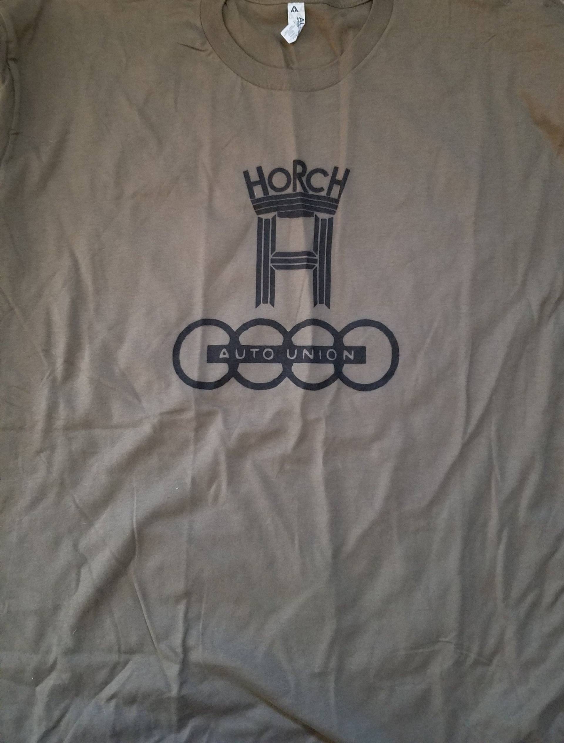 Herren 100% Baumwolle Khaki Auto Union Horch Automobile T-Shirt Kurzarm M L Xl 2X von PlainandsimpleDesign