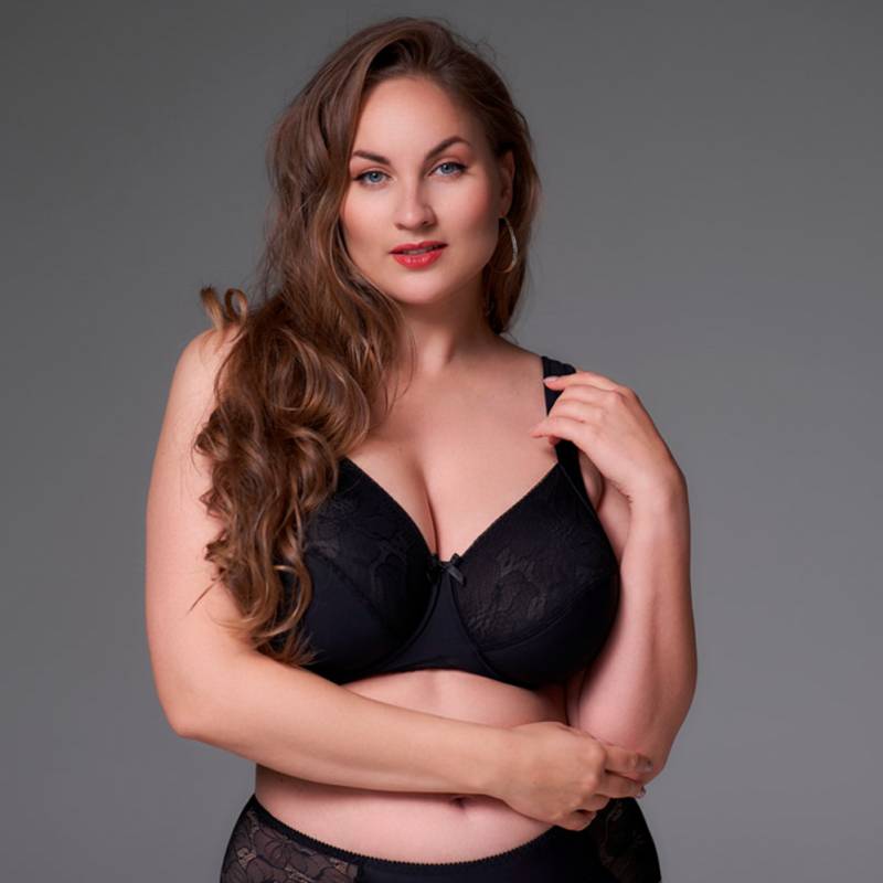 Plaisir Lisa BH mit Bügel, Schwarz, Größe: 100G, Damen von Plaisir