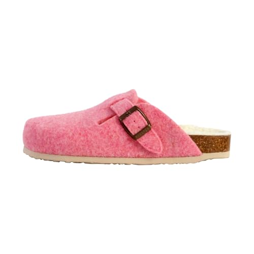 PLAKTON Damen Hausschuhe BLOGG FIELTRO WOOL 181539 rosa, Größe:41 EU von PLAKTON