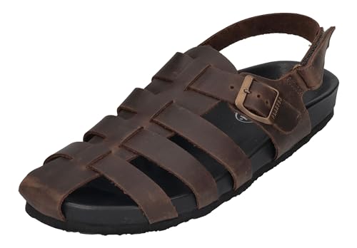 Plakton Herrenschuhe Sandalen - FERREO 915976 - marron, Größe:42 EU von Plakton