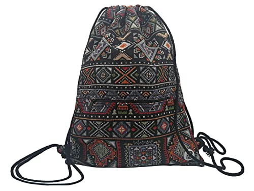 Plan B, Kordelrucksack, Boden, 40 x 30 cm, 1 Tasche mit Reißverschluss, Mehrfarbig von Plan B