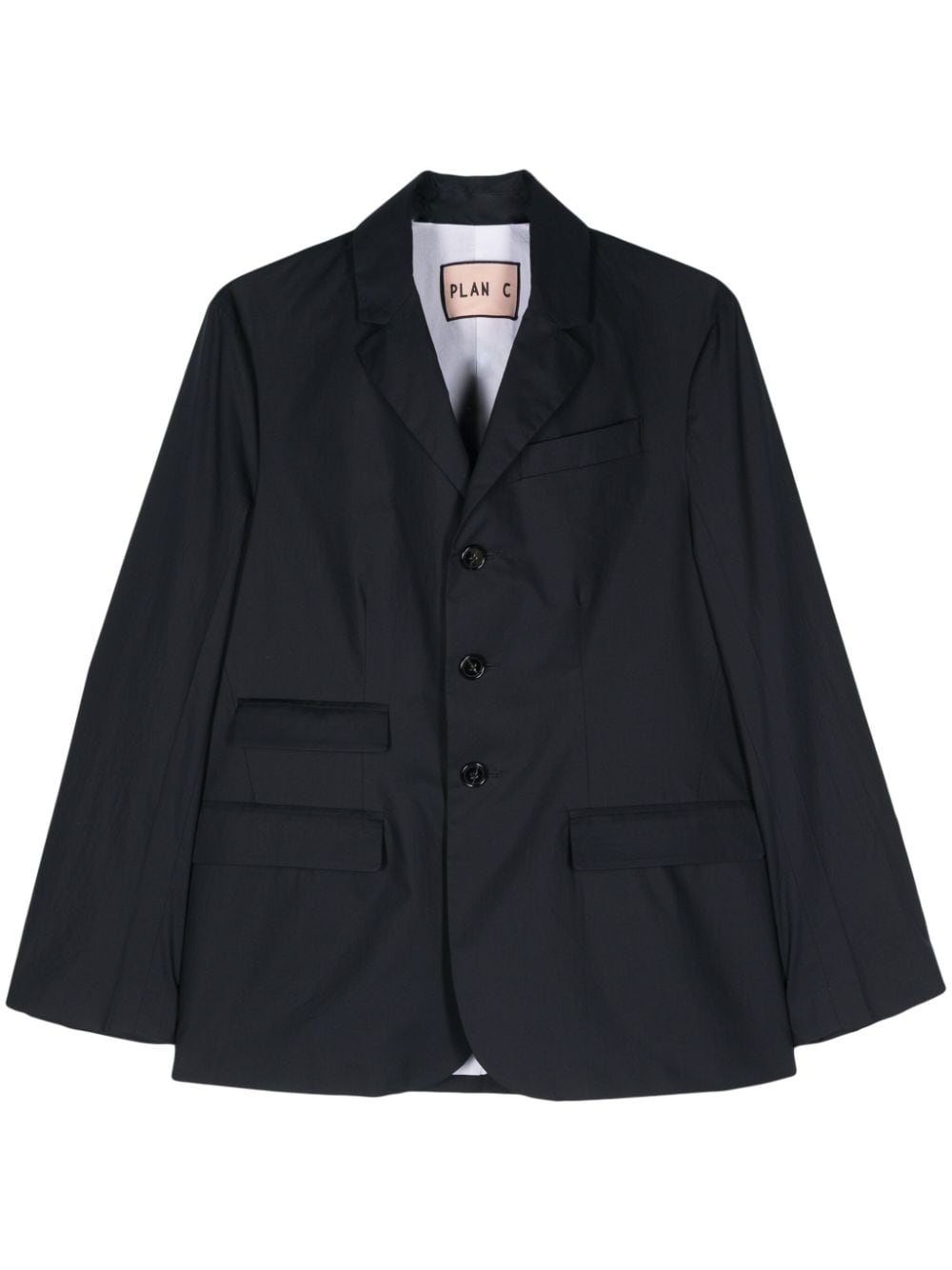 Plan C Einreihiger Blazer - Schwarz von Plan C