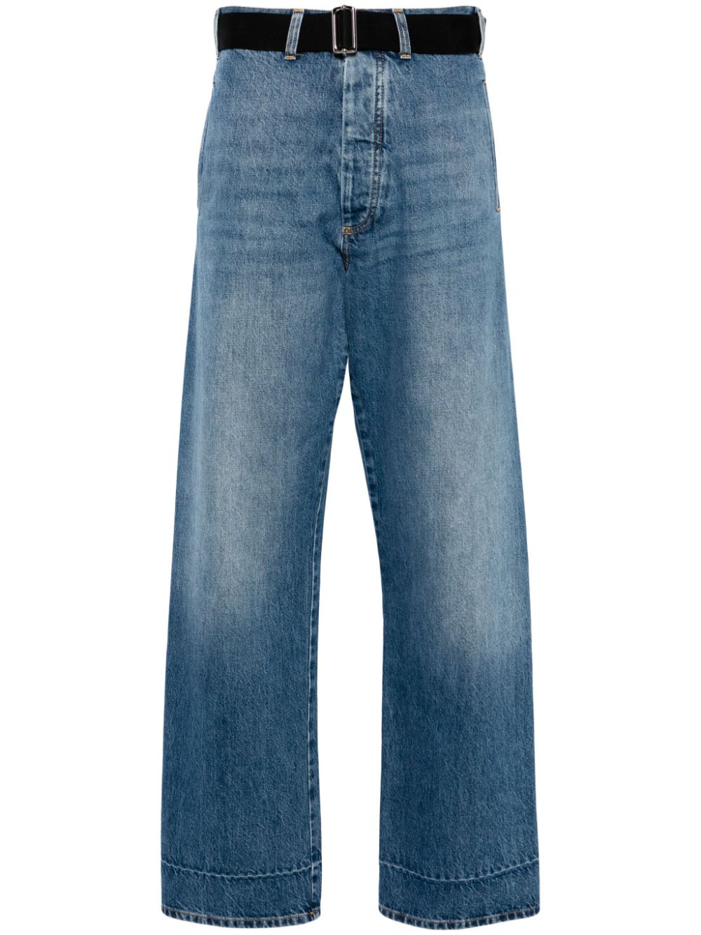 Plan C Weite High-Rise-Jeans - Blau von Plan C