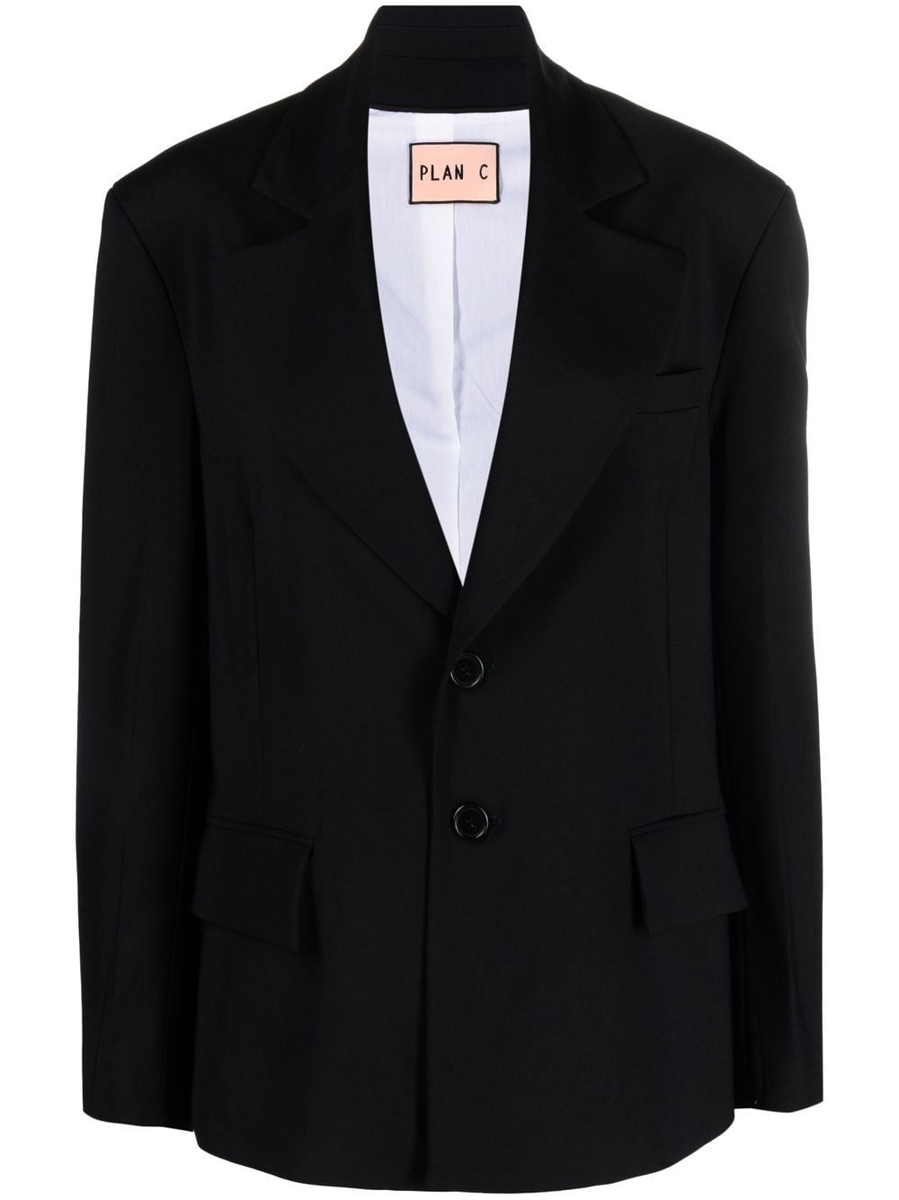 Plan C Einreihiger Blazer - Blau von Plan C