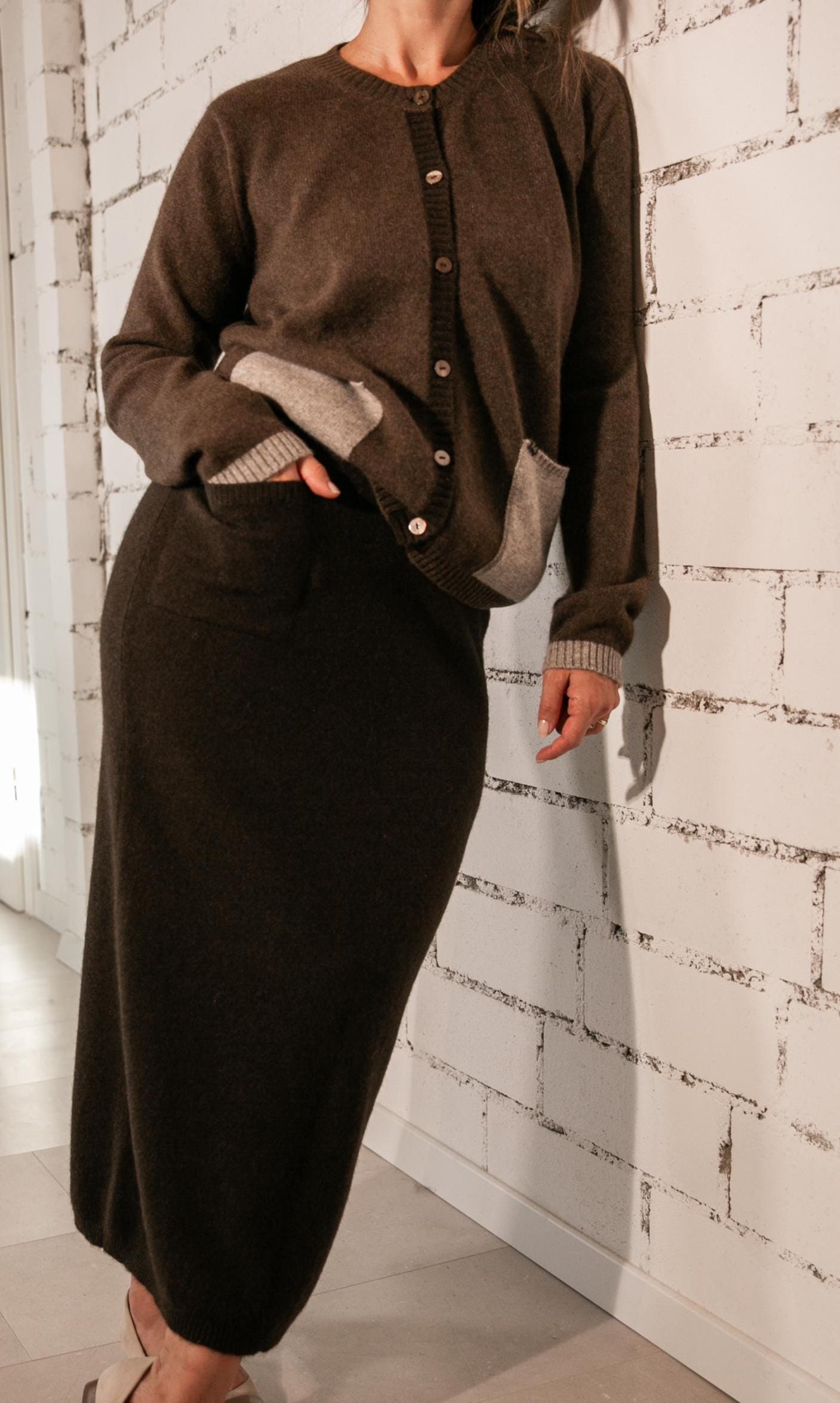 Rock Aus Yakwolle/ Ungefärbt/ Wärmend/Ideal Für Den Winter/100% Knitterfrei/ Isolierend/ Onesize/ Nachhaltig/ Fusselfrei/Robust von PlanMix