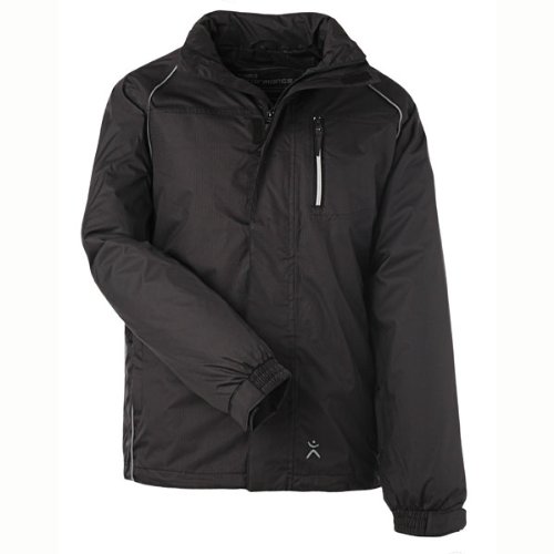 Berufsbekleidung Regenjacke, mit Kapuze, div. Taschen, schwarz, Gr. S - XXXL Version: XL - Größe XL XL,Schwarz von Planam