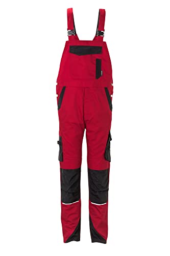 Planam Norit Herren Latzhose rot schwarz Modell 6527 Größe 106 von Planam