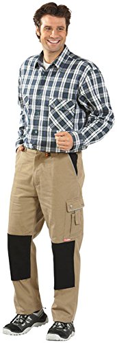 Planam Größe 25 Herren Canvas 320 Bundhose Khaki schwarz Modell 2125 von Planam