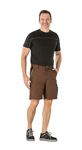 Planam Größe M Herren Canvas 320 Shorts braun schwarz Modell 2176 von Planam