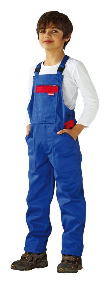 Planam Latzhose Kinderlatzhose 100% Baumwolle 290 g/qm Größe 110 / 116 kornblau / rot Planam Latzhose Kinderlatzhose 100% Baumwolle 290 g/qm Größe 110 / 116 kornblau / rot von Planam