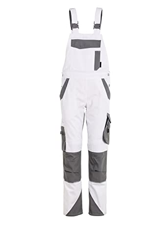 Planam Norit Damen Latzhose Weiss Zink Modell 6538 Größe 34 von Planam