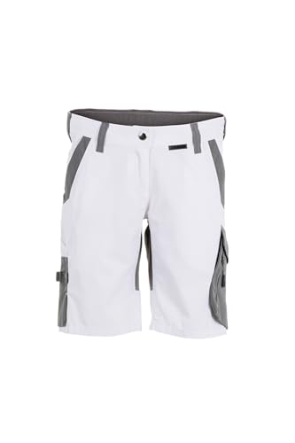 Planam Norit Damen Shorts Weiss Zink Modell 6468 Größe 3XL von Planam