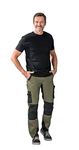 Planam Norit Herren Bundhose Oliv schwarz Modell 6405 Größe 110 von Planam