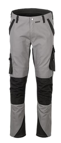 Planam 6406058 Norit Herren Hosen - Leichte Arbeitshose - Farben: Zink/Schwarz - Größe 58 von Planam