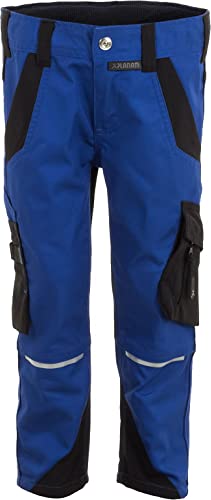 Planam Norit Kinder Junior Bundhose Kornblau schwarz Modell 6542 Größe 110/116 von Planam