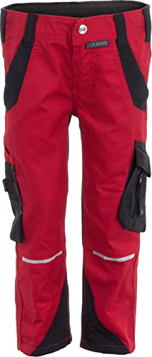 Planam Norit Kinder Junior Bundhose rot schwarz Modell 6547 Größe 134/140 von Planam