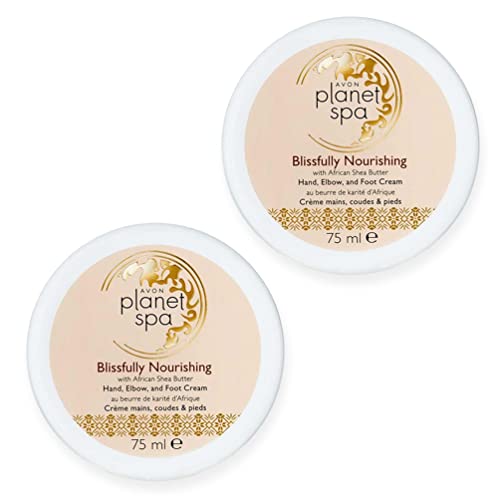 2 x Avon Planet Spa herrlich Reichhaltige Hand, Ellenbogen und Fuß Creme mit African Shea Creme von Avon