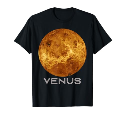 Venus Planet Shirt, Sonnensystem Planet T-Shirt Damen Herren Kinder T-Shirt von Planet Venus Shirt Space Science Graphic Women Men