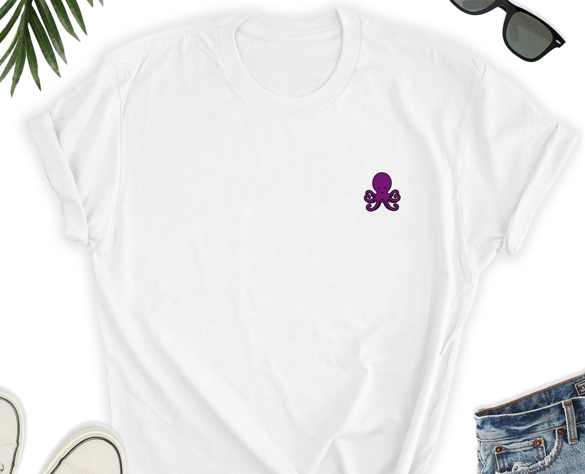 Oktopus Icon Shirt, Niedliches Geschenk, Schönes T-Shirt, Ozean Liebhaber Unisex Oktopus Icon Shirt, Niedliches Geschenk, Schönes T-Shirt, Ozean Liebhaber Unisex von Planet4Life