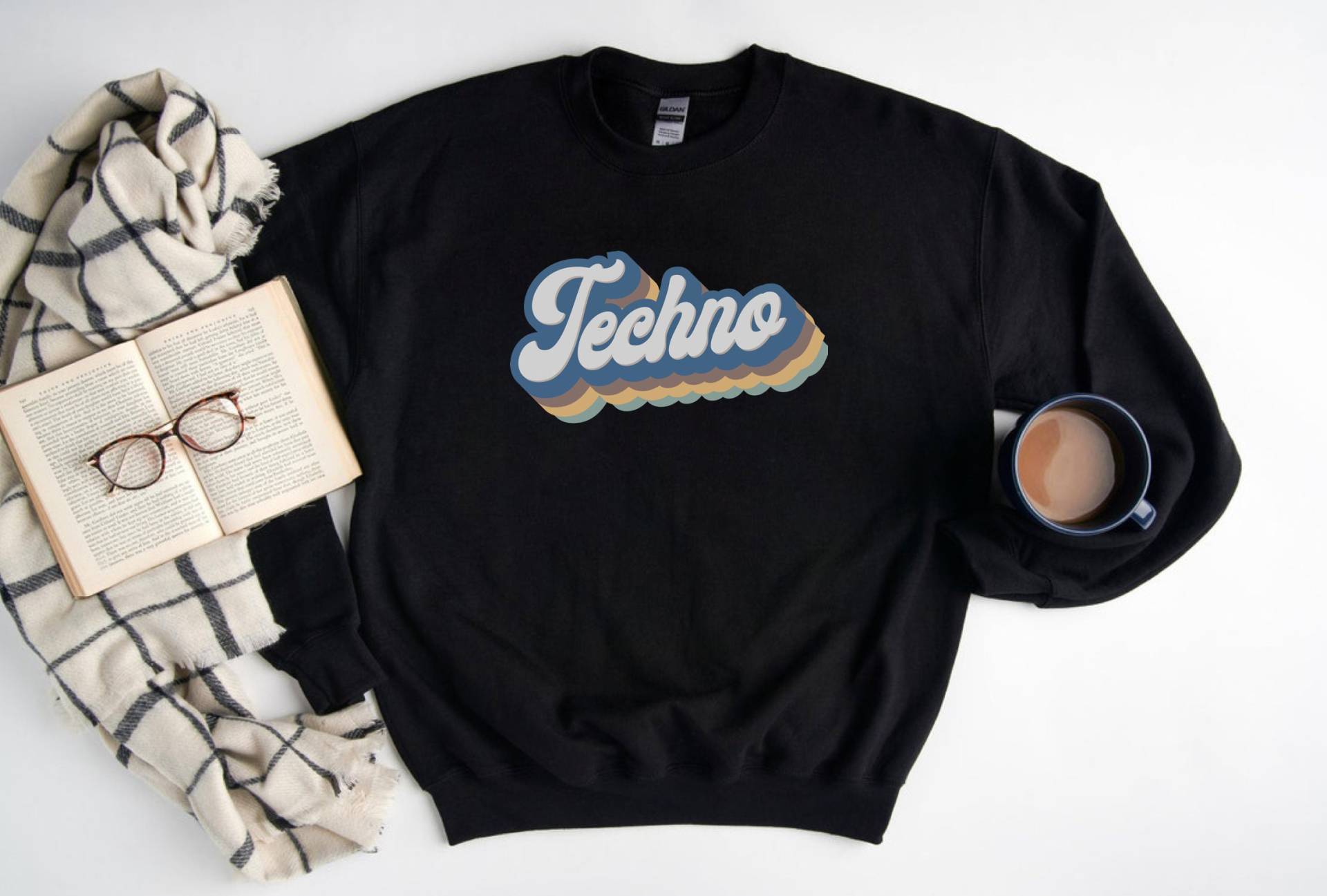 Techno Sweatshirt, Liebhaber Pullover, Vintage Geschenk Für Liebhaber, 70Er Pullover von Planet4Life