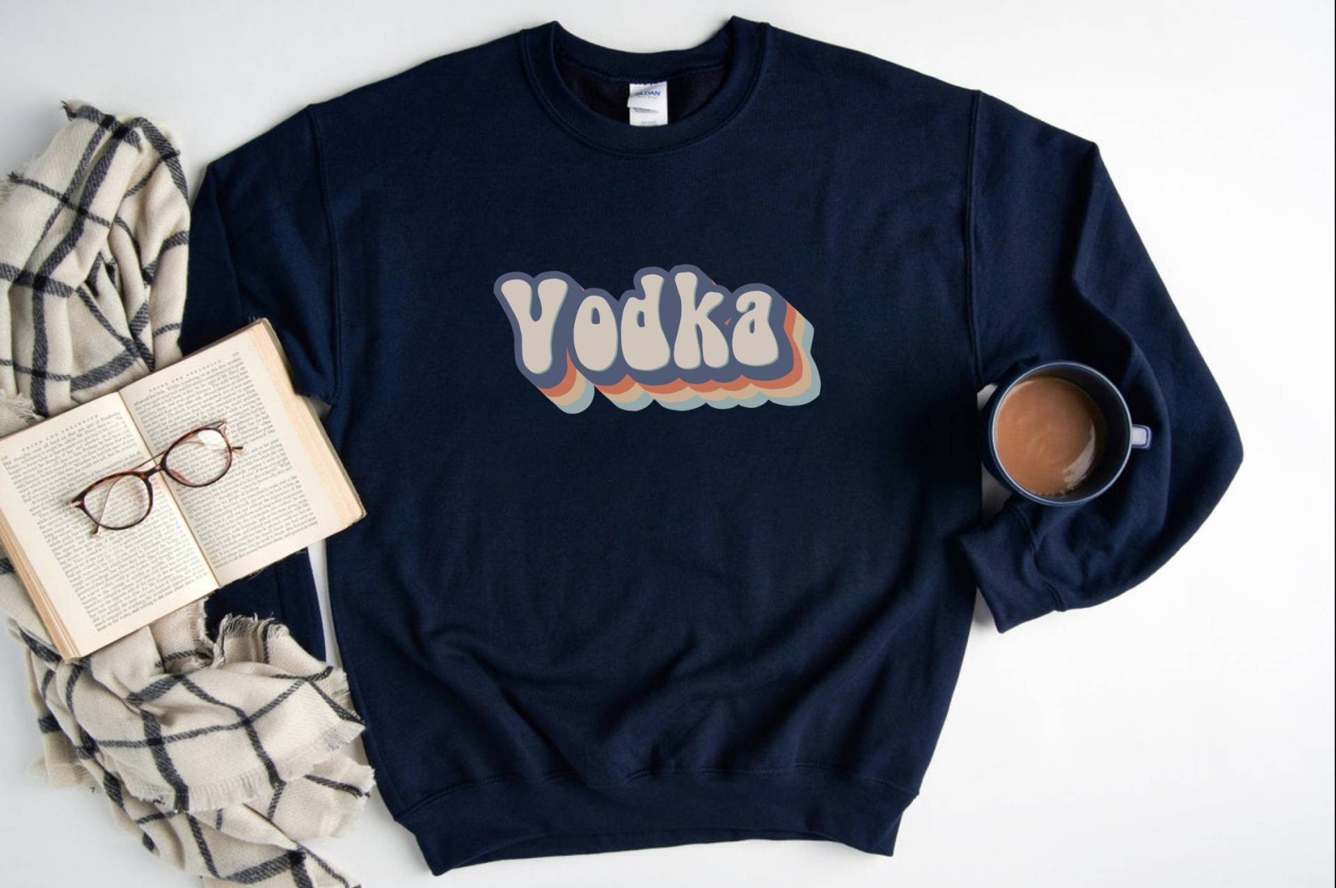 Wodka Sweatshirt, Pullover, Geschenk Für Liebhaber Freund, Vintage Sweatshirt von Planet4Life