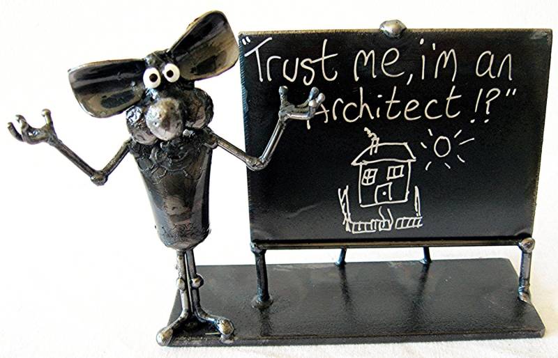Architekt Steinskulpturen Maus Aus Recyceltem Stahl Architekt Steinskulpturen Maus Aus Recyceltem Stahl von PlanetDork