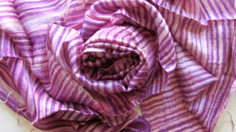 Ikat Seidenschal Handgewebtes Tuch Handgewebt Schal Rohe Seide Thai Reine Natur Seidentuch von PlanetEarthHandmade