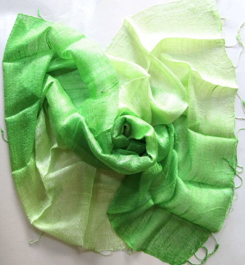 Seidentuch Handgewebtes Tuch Handgewebt Reine Seide von PlanetEarthHandmade