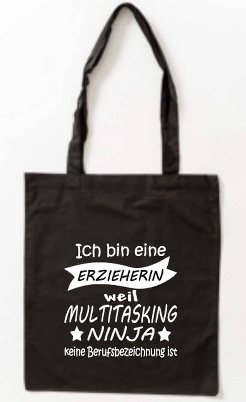 Bedruckter Baumwollbeutel Ich Bin Eine Erzieherin Weil Multitasking Ninja Keine Berufsbezeichnung Ist von PlanetSchwarzeKiwi