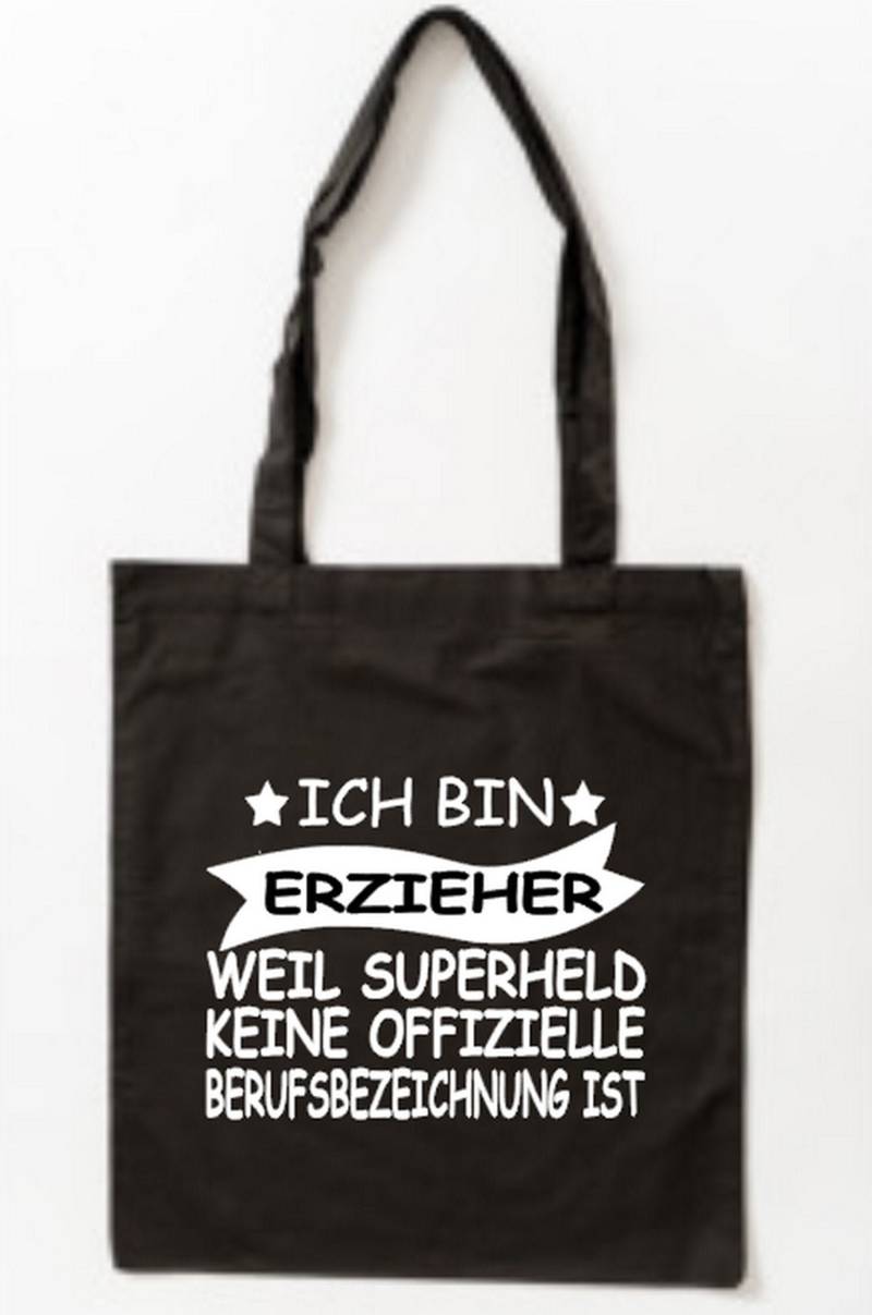 Bedruckter Baumwollbeutel Ich Bin Erzieher Weil Superheld Keine Offizielle Berufsbezeichnung Ist von PlanetSchwarzeKiwi