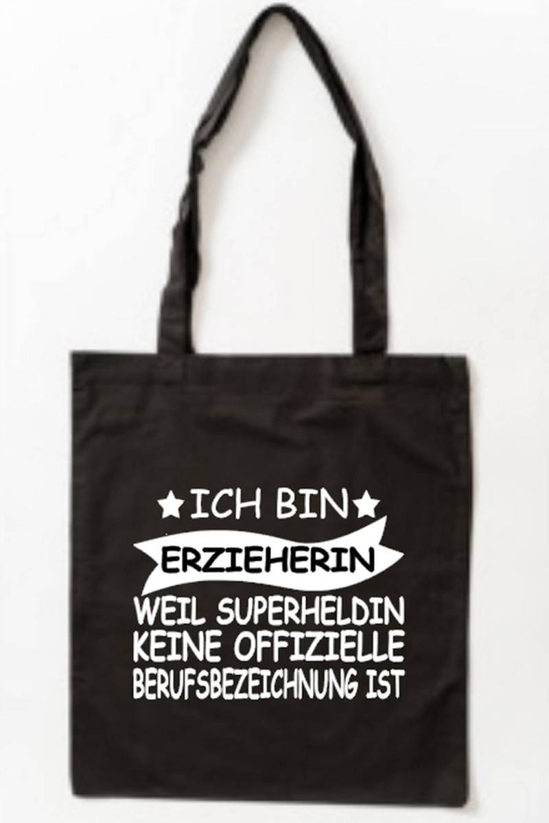 Bedruckter Baumwollbeutel Ich Bin Erzieherin Weil Superheldin Keine Offizielle Berufsbezeichnung Ist von PlanetSchwarzeKiwi