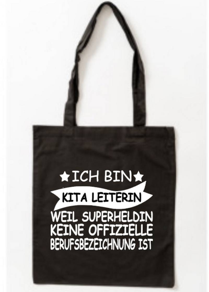 Bedruckter Baumwollbeutel Ich Bin Kita Leiterin Weil Superheldin Keine Offizielle Berufsbezeichnung Ist von PlanetSchwarzeKiwi