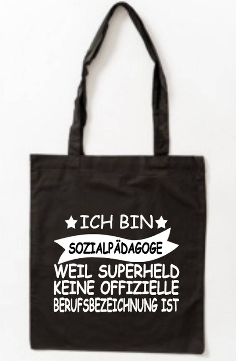 Bedruckter Baumwollbeutel Ich Bin Sozialpädagoge Weil Superheld Keine Offizielle Berufsbezeichnung Ist von PlanetSchwarzeKiwi