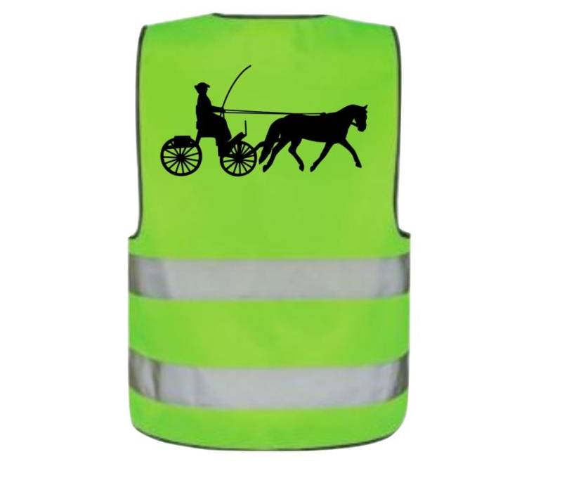 Sicherheitsweste Warnweste Leuchtweste Für Kinder, Erwachsene, Reiter Und Hundebesitzer Kutsche Einspänner Weiblich von PlanetSchwarzeKiwi