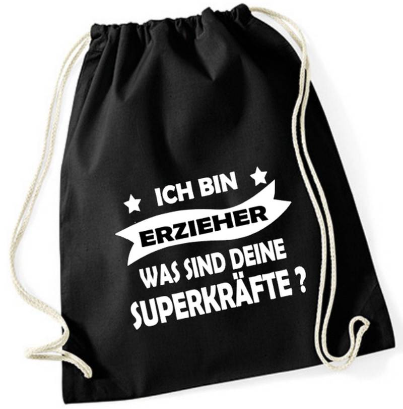 Turnbeutel Ich Bin Erzieher Was Sind Deine Superkräfte ? von PlanetSchwarzeKiwi