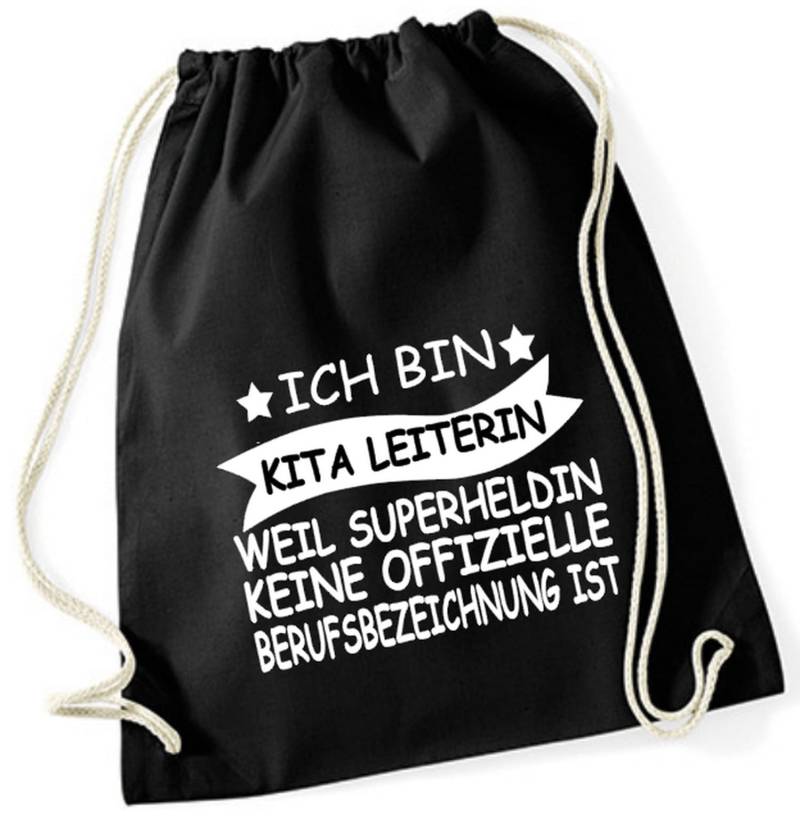 Turnbeutel Ich Bin Kita Leiterin Weil Superheldin Keine Offizielle Berufsbezeichnung Ist von PlanetSchwarzeKiwi