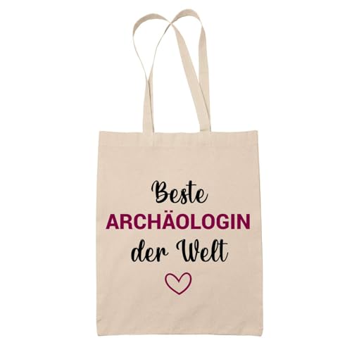 Baumwolltasche Beste Archäologin der Welt - Geschenk Muttertag Geburtstag Schwester Weihnachten Tante Patentante Wiederverwendbarer Shopper von Planetee