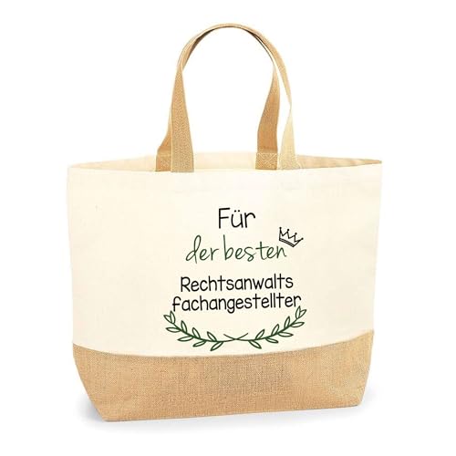 Jutebeutel Für der besten Rechtsanwaltsfachangestellter - Einkaufstasche aus Baumwolle & Jute, Geschenk zum Geburtstag, Abschied oder Ruhestand für Kollegen oder Chef Jutebeutel Für der besten Rechtsanwaltsfachangestellter - Einkaufstasche aus Baumwolle & Jute, Geschenk zum Geburtstag, Abschied oder Ruhestand für Kollegen oder Chef von Planetee