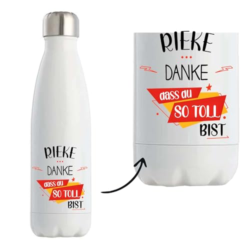 Jutebeutel Rieke Du so toll bist - Einkaufstasche & Strandtasche aus Baumwolle und Jute Geschenk für Damen Geburtstag Muttertag Freundin Schwester Weihnachten von Planetee