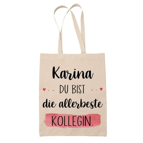 Planetee Baumwolltasche Karina allerbeste Kollegin– Stofftasche Shopper Geschenk zum Ruhestand, Abschied, Geburtstag oder Secret Santa für Kollegin, Chefin, Freundin Planetee Baumwolltasche Karina allerbeste Kollegin– Stofftasche Shopper Geschenk zum Ruhestand, Abschied, Geburtstag oder Secret Santa für Kollegin, Chefin, Freundin von Planetee