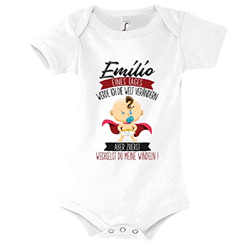Planetee Emilio Vorname Jungen Kurzarm-Body 18-23 Monat von Planetee