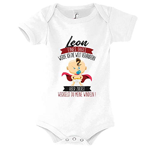 Planetee Leon Vorname Jungen Kurzarm-Body 3-6 Monat von Planetee