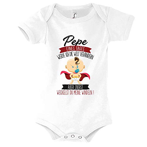 Planetee Pepe Vorname Jungen Kurzarm-Body 3-6 Monat von Planetee