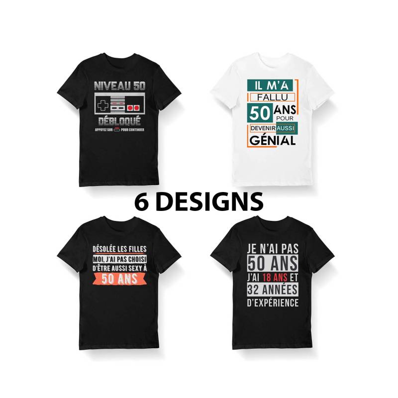 Jubiläumsgeschenk 50 Jahre | T-Shirt Bio Mann Und Frau Sweatshirt Tasse L Designs Alter Humor von PlaneteeShop