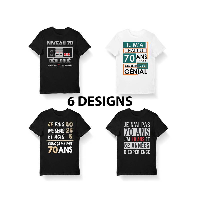 Jubiläumsgeschenk 70 Jahre | T-Shirt Bio Mann Und Frau Sweatshirt Tasse L Designs Alter Humor von PlaneteeShop