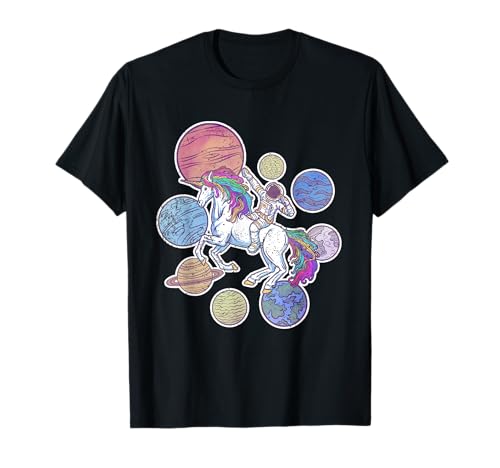 Weltraum Einhorn Astronomie Mädchen Geschenk Astronaut T-Shirt Weltraum Einhorn Astronomie Mädchen Geschenk Astronaut T-Shirt von Planeten Raumfahrt Astronaut