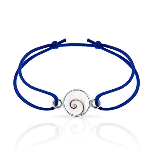 PLANETYS - 925 Sterling Silber Armband Elastische Schnur Auge des Heilige Lucie - Santa Lucia - Oeil de Sainte Lucie - Shiva Eye von Planetys