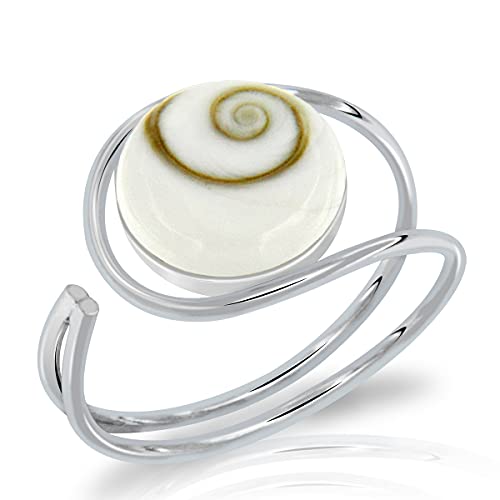 PLANETYS - 925 Sterling Silber Ring Auge des Heilige Lucie - Santa Lucia - Oeil de Sainte Lucie - Shiva Eye von Planetys