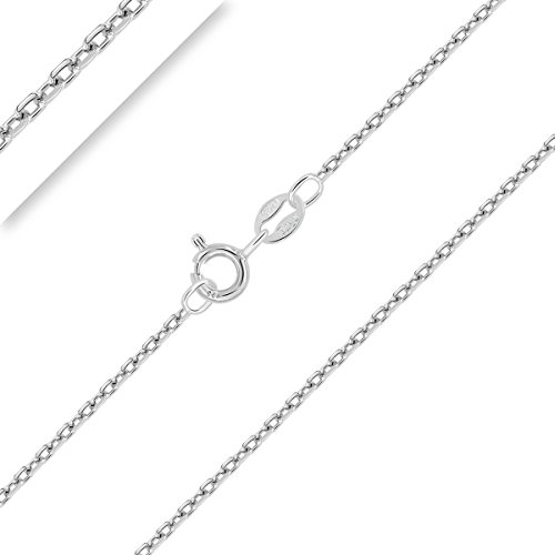 PLANETYS - Ankerkette 925 Sterling Silber Rhodiniert Kette - 1.9 mm Breite Längen 70 cm von Planetys