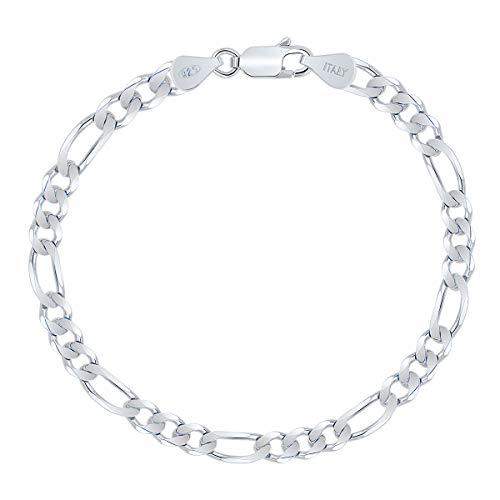 PLANETYS - Figaro (1+3) Armband 925 Sterling Silber rhodiniert - 5.6 mm Breite von Planetys